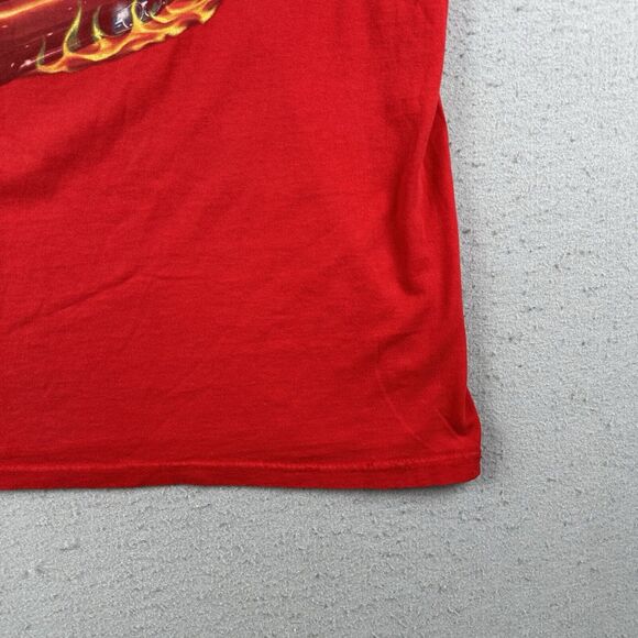 Y2K Zumspeed Shirt Men’s 2XL Red Burn Out Skull Flames Acura Integra - Picture 13 of 16